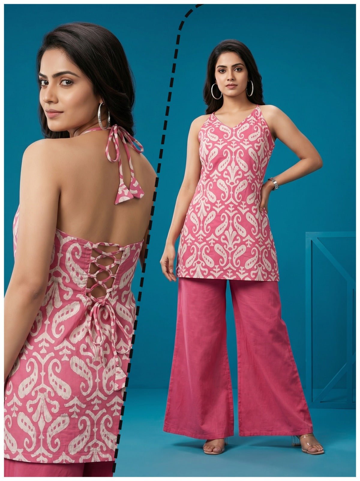 Amrah Wholesale Naisha K 997 Cotton Co Ord Set - Amrah Wholesale
