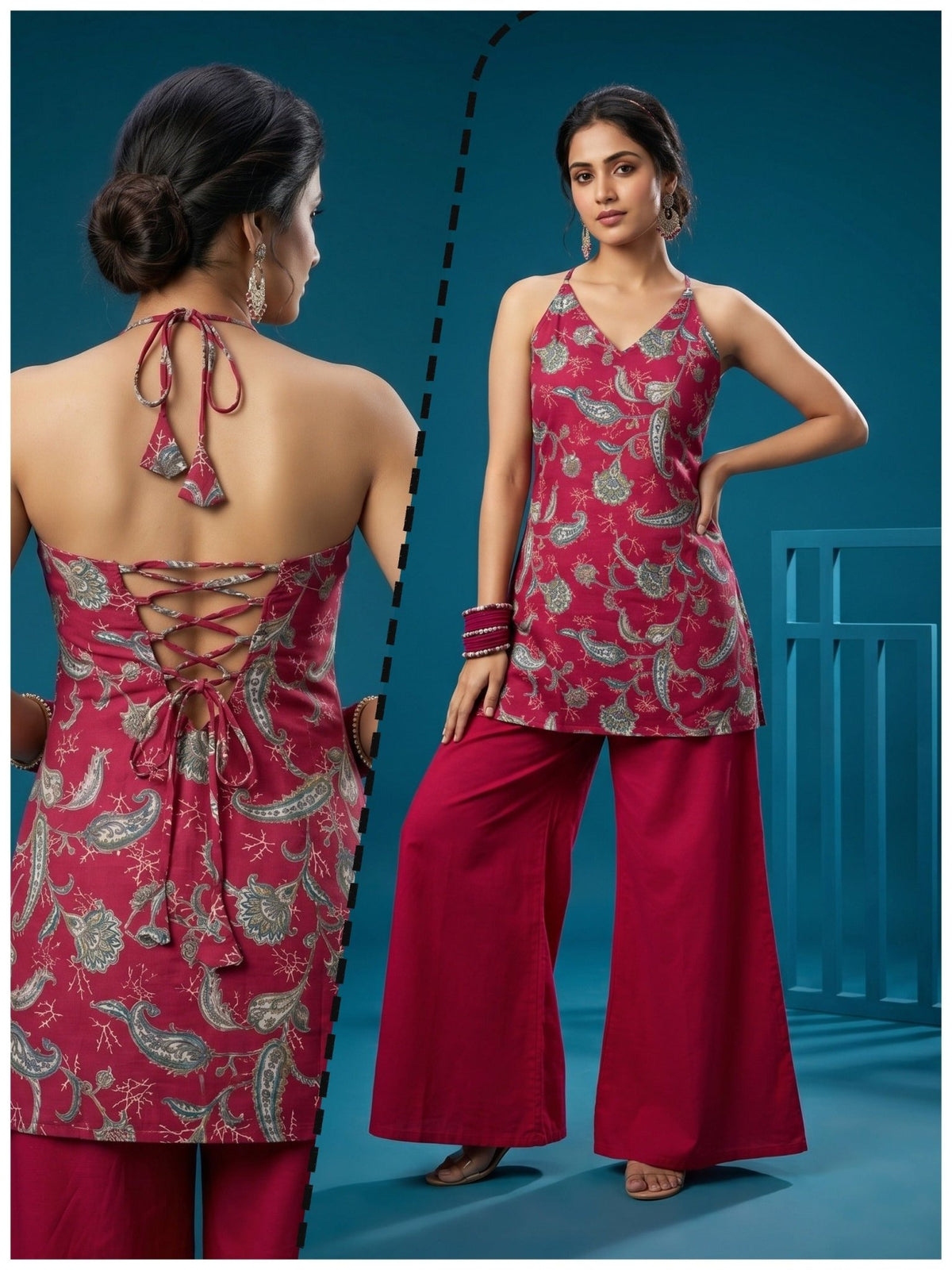 Amrah Wholesale Naisha K 997 Cotton Co Ord Set - Amrah Wholesale