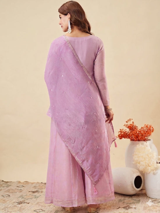 Amrah Wholesale Navya Kurti 256 Silk Blend Kurti Pant Dupatta Set - Amrah Wholesale