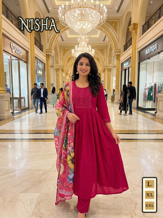 Amrah Wholesale Nisha Vol 3 Vatican Silk Embroidered Kurti Pant Set
