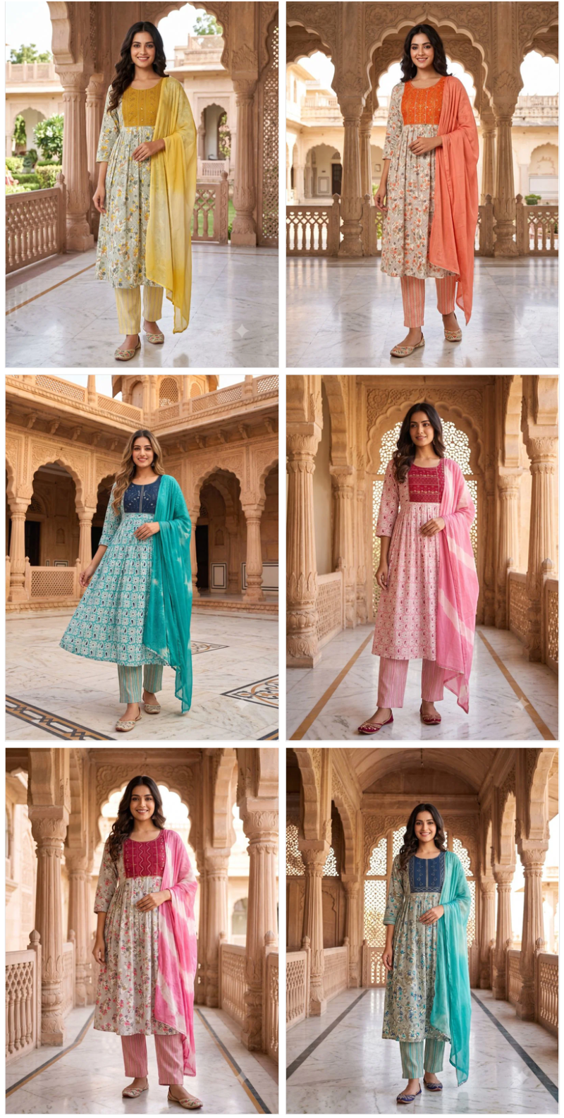 Amrah Wholesale Payal Vol 1 Capsule Foil Print Kurti Pant Dupatta Set