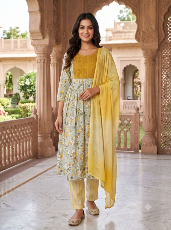 Amrah Wholesale Payal Vol 1 Capsule Foil Print Kurti Pant Dupatta Set