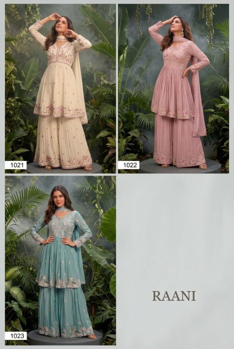 Amrah Wholesale Raani Vol 1 Chinon Embroidered Salwar Suit Set - Amrah Wholesale