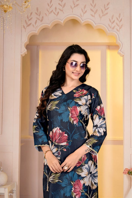 Amrah Wholesale Rd 101 Muslin Floral Digital Printed Kurti With Bottom Set