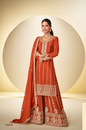 Amrah Wholesale Rinayat 7616 Premium Chinon Embroidered Designer Salwar Suit - Amrah Wholesale