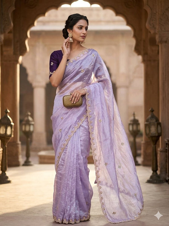 Amrah Wholesale Rishika Saree Ah Fendy Satin Saree - Amrah Wholesale