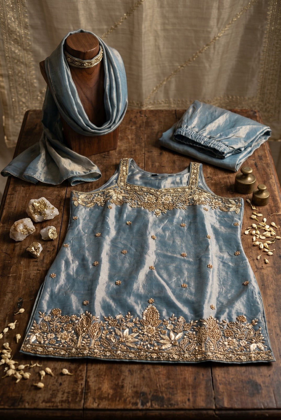 Amrah Wholesale Rubby 20001 And 20002 Tora Silk Salwar Suit Set - Amrah Wholesale