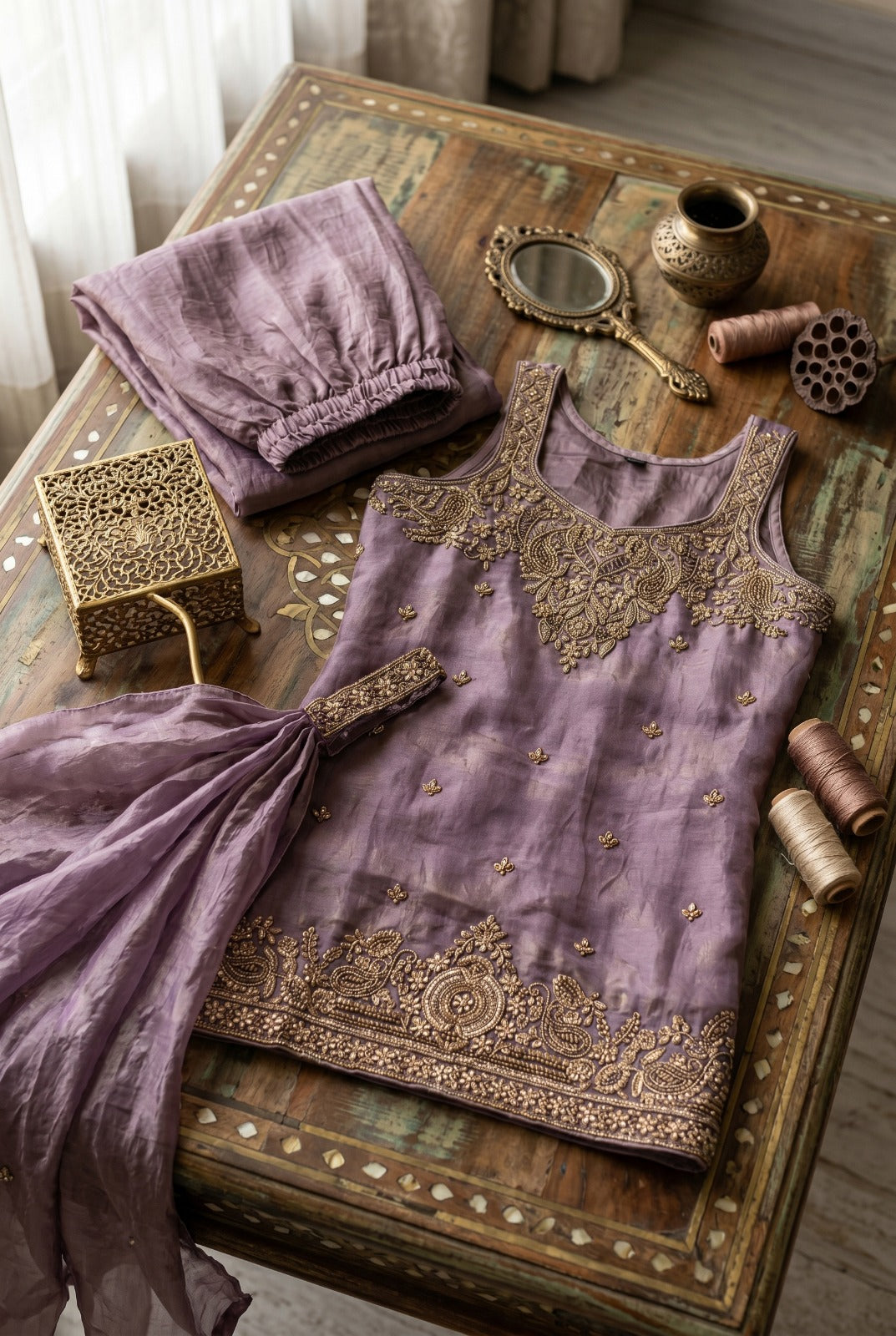 Amrah Wholesale Rubby 20001 And 20002 Tora Silk Salwar Suit Set