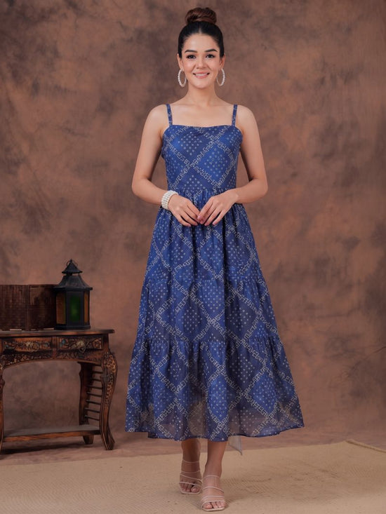 Amrah Wholesale S 5119 Blue Pure Chinon Embossed Printed Kurti