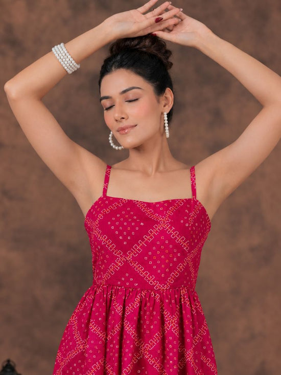 Amrah Wholesale S 5119 Red Pure Chinon Embossed Printed Kurti