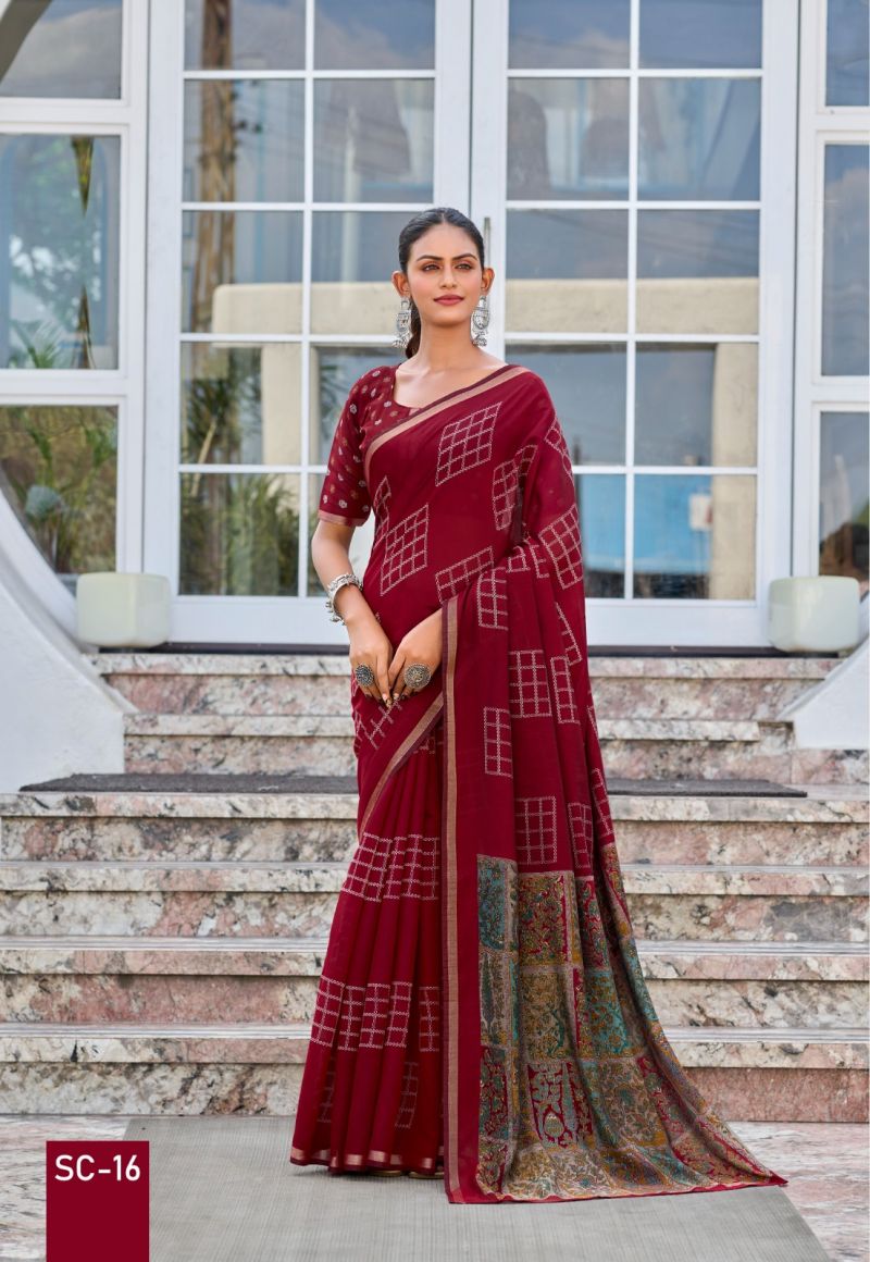 Amrah Wholesale Saktapur Cotton Part 2 Soft Cotton Silk Saree
