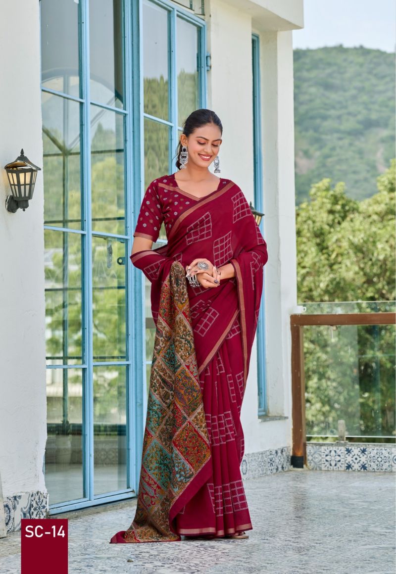 Amrah Wholesale Saktapur Cotton Part 2 Soft Cotton Silk Saree