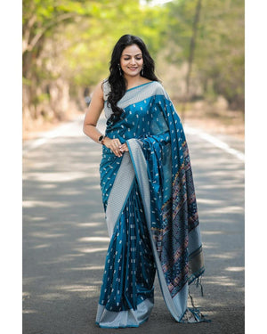 Amrah Wholesale Satani 40113 Banarasi Soft Silk Saree - Amrah Wholesale