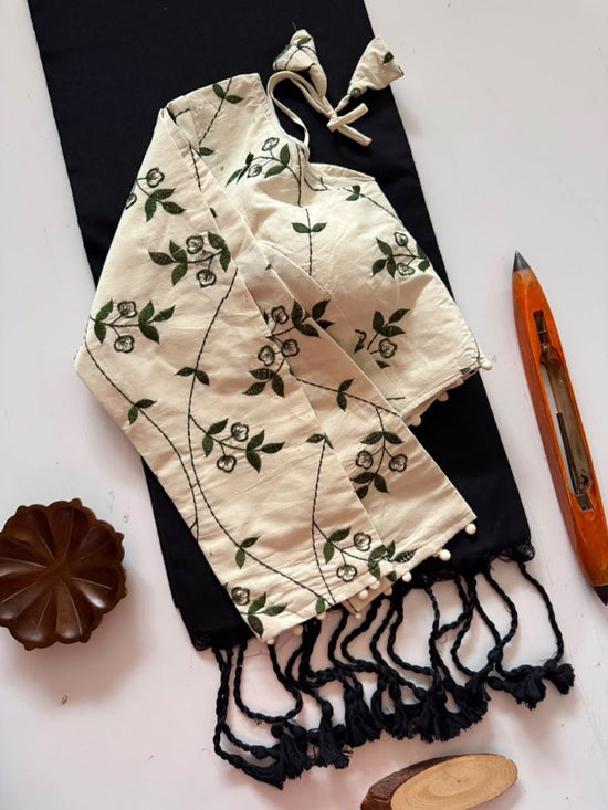 Amrah Wholesale Sccf Ready W Khadi Cotton Embroidered Saree