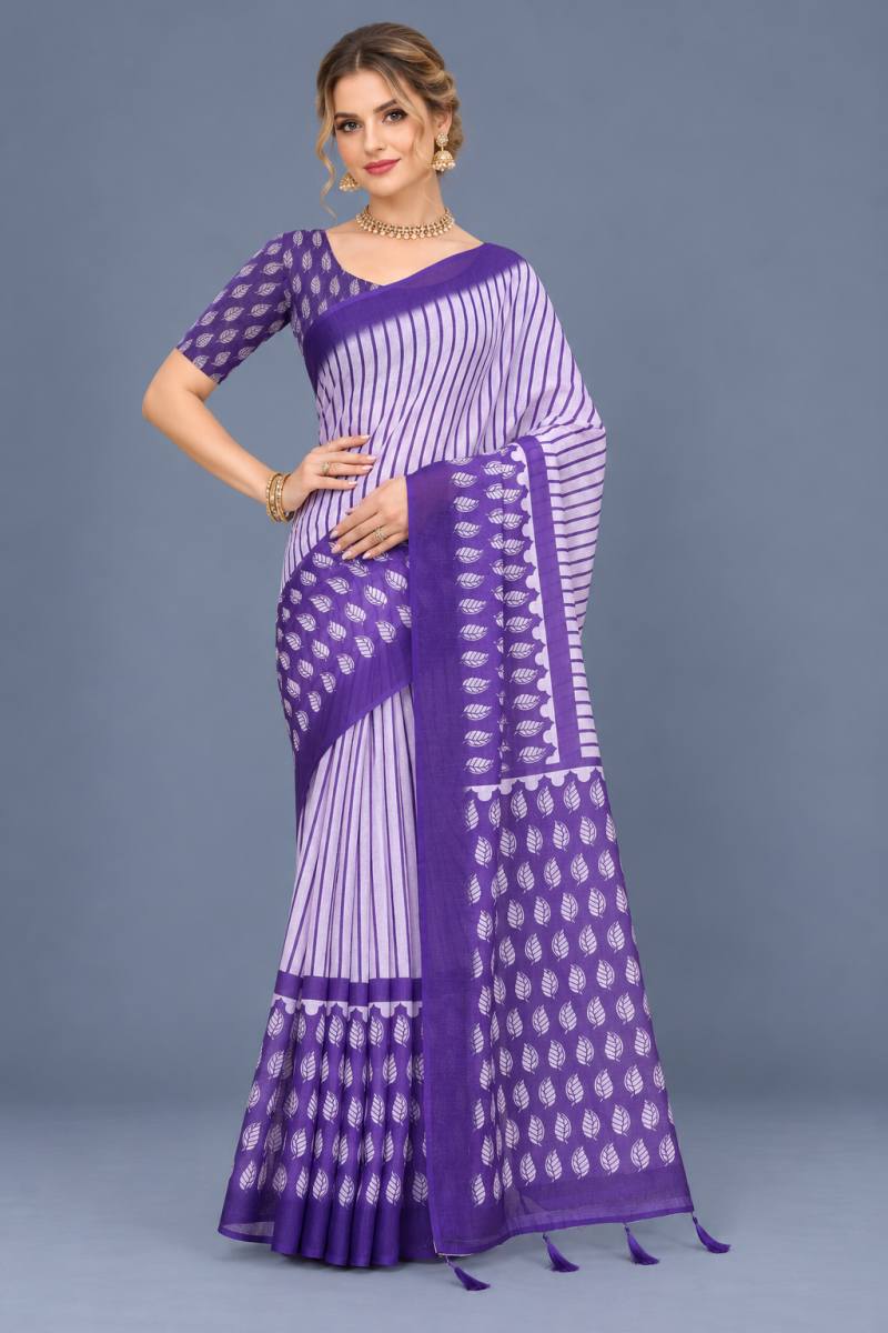 Amrah Wholesale Scgt Shatika A Linen Handloom Printed Saree Collection