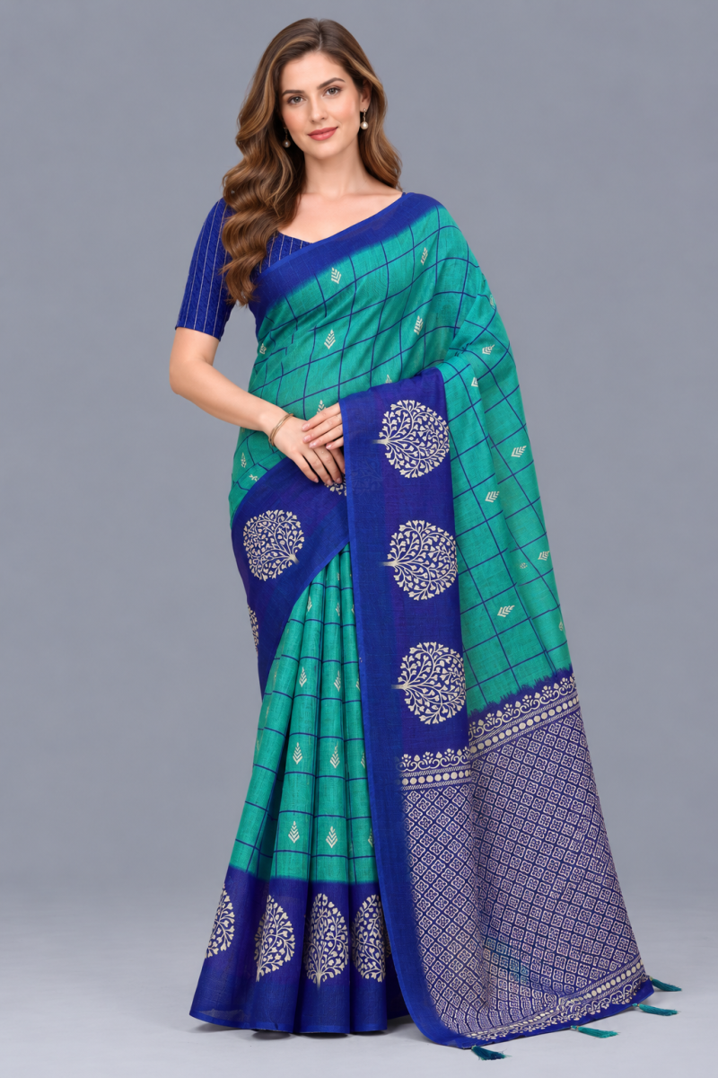 Amrah Wholesale Scgt Shatika B Linen Handloom Printed Saree Collection