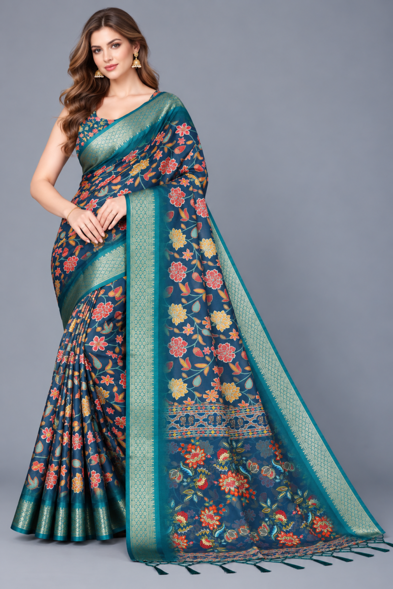 Amrah Wholesale Schc Mokshali A Cotton Silk Saree