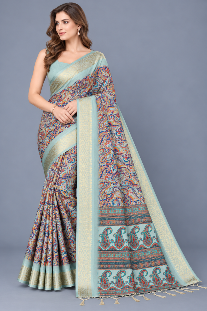 Amrah Wholesale Schc Mokshali A Cotton Silk Saree