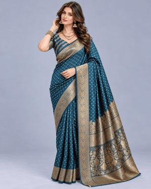 Amrah Wholesale Schc Swara M Lichi Banarasi Silk Saree - Amrah Wholesale