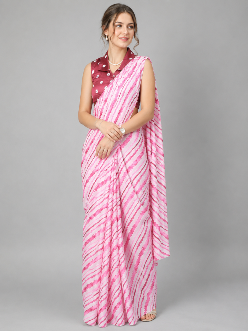 Amrah Wholesale Sf Leheriya Japan Satin Printed Saree