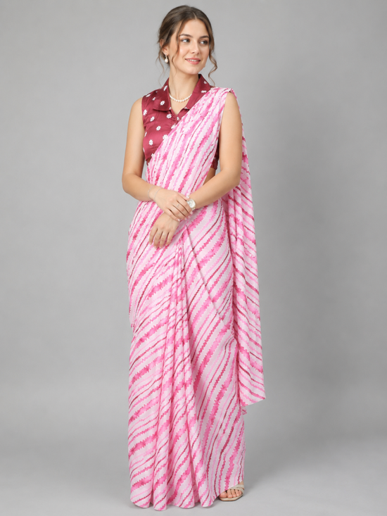 Amrah Wholesale Sf Leheriya Japan Satin Printed Saree