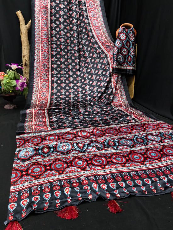 Amrah Wholesale Sf Sheeshmahal Gaji Silk Mirror Worked Saree Collection - Amrah Wholesale
