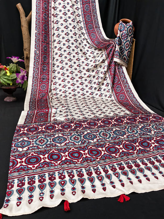 Amrah Wholesale Sf Sheeshmahal Gaji Silk Mirror Worked Saree Collection - Amrah Wholesale