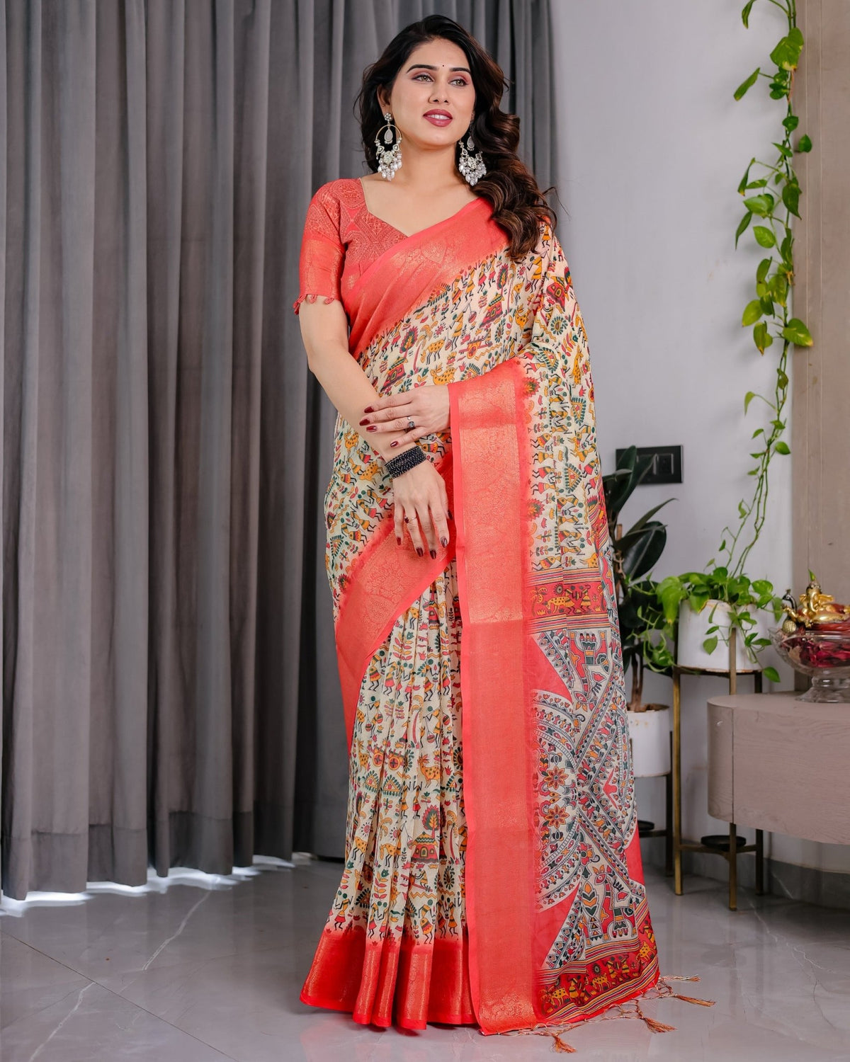 Amrah Wholesale Sh LJ 01 To 07 Handloom Linen Saree - Amrah Wholesale
