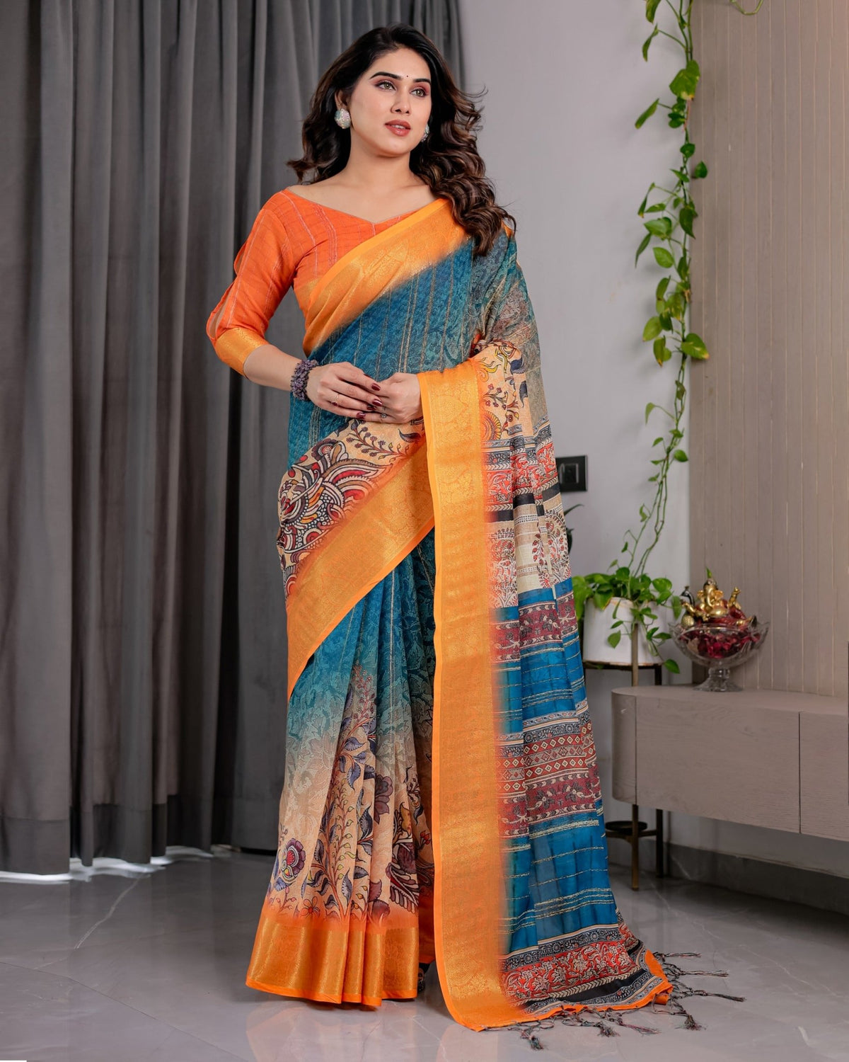 Amrah Wholesale Sh LJ 08 To 14 Handloom Linen Saree - Amrah Wholesale
