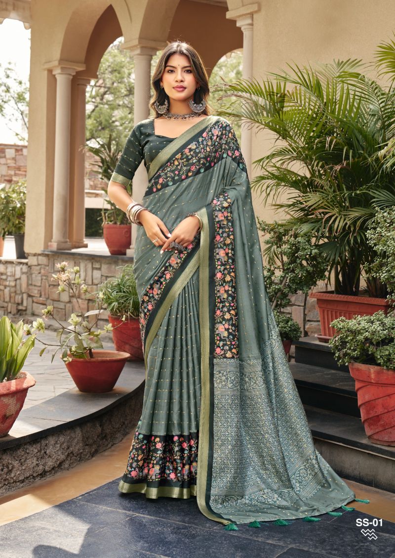 Amrah Wholesale Shvetambar Sirumugai Silk Saree