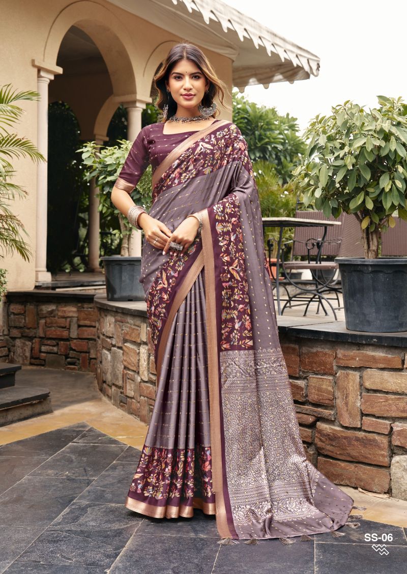 Amrah Wholesale Shvetambar Sirumugai Silk Saree