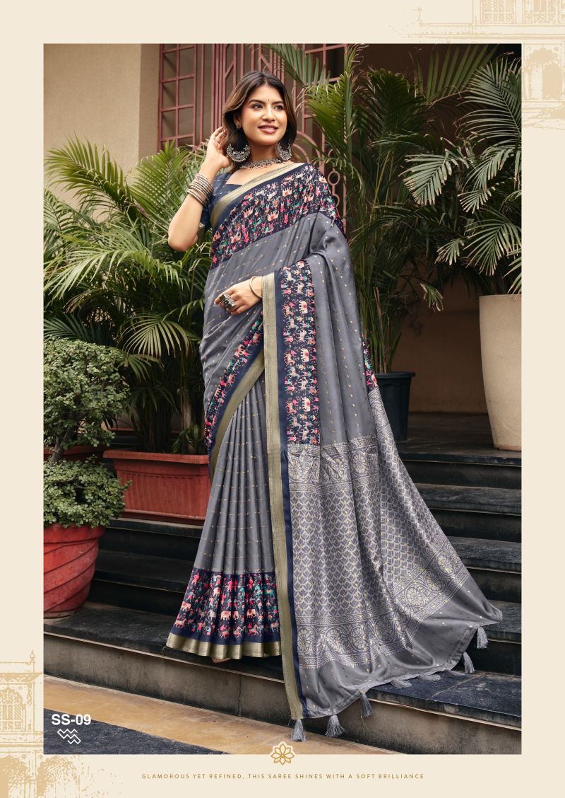 Amrah Wholesale Shvetambar Sirumugai Silk Saree