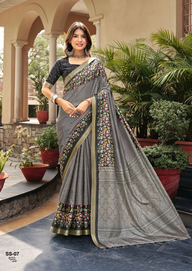 Amrah Wholesale Shvetambar Sirumugai Silk Saree