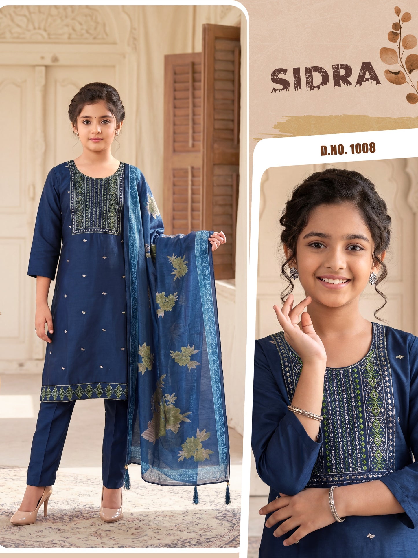 Amrah Wholesale Sidra Vol 1 Gadwal Kids Ethnic Dress