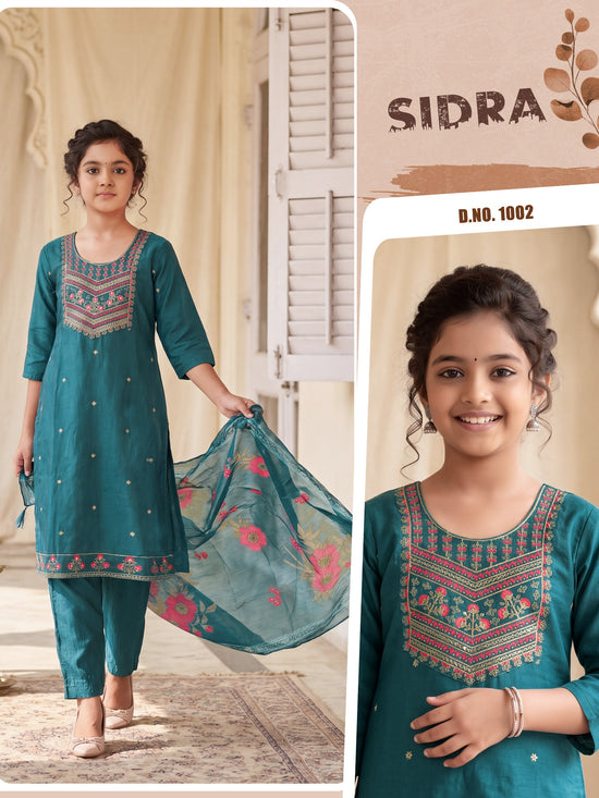 Amrah Wholesale Sidra Vol 1 Gadwal Kids Ethnic Dress