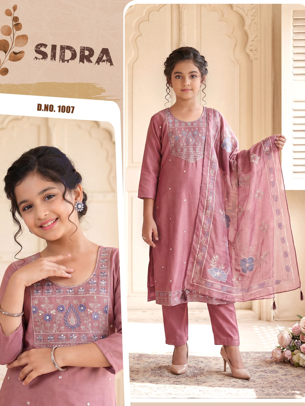 Amrah Wholesale Sidra Vol 1 Gadwal Kids Ethnic Dress