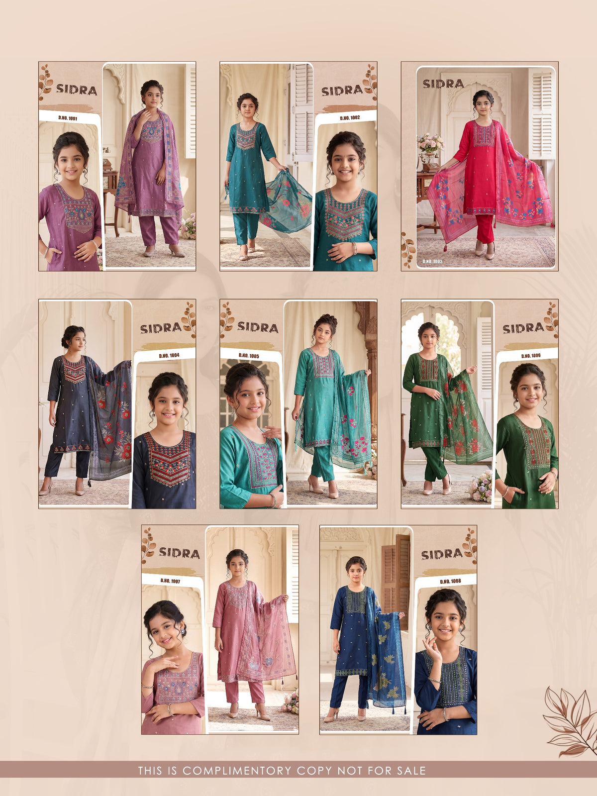 Amrah Wholesale Sidra Vol 1 Gadwal Kids Ethnic Dress