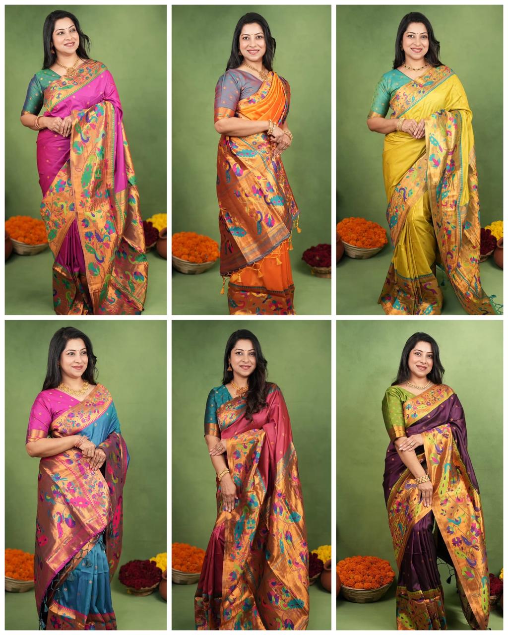 Amrah Wholesale Soft Silk 005 Soft Silk Zari Work Saree
