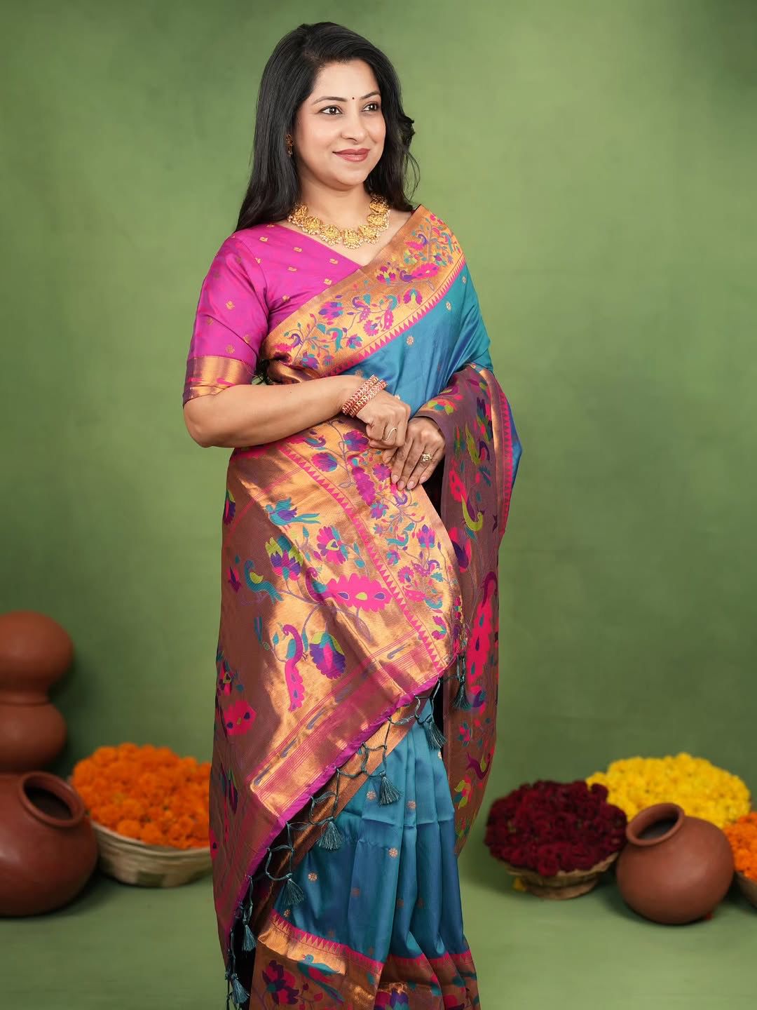 Amrah Wholesale Soft Silk 005 Soft Silk Zari Work Saree
