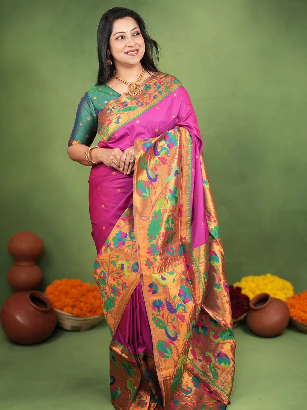 Amrah Wholesale Soft Silk 005 Soft Silk Zari Work Saree