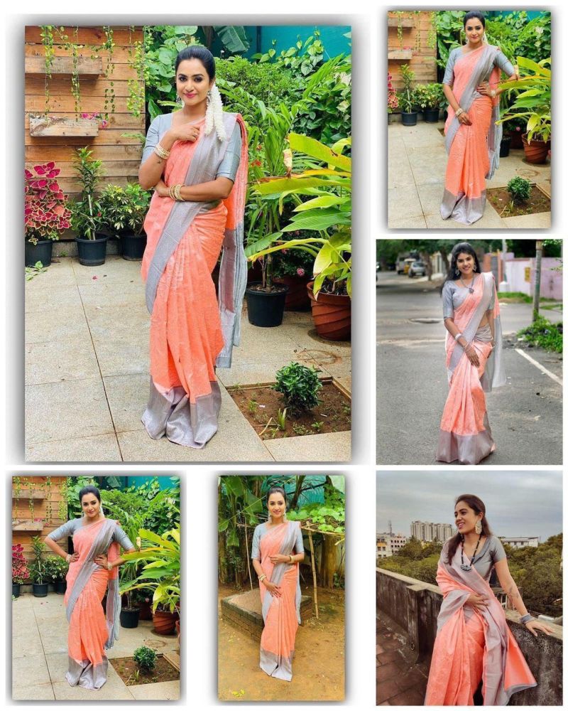 Amrah Wholesale Soft Silk 1034 Lichi Silk Jacquard Work Saree Collection - Amrah Wholesale