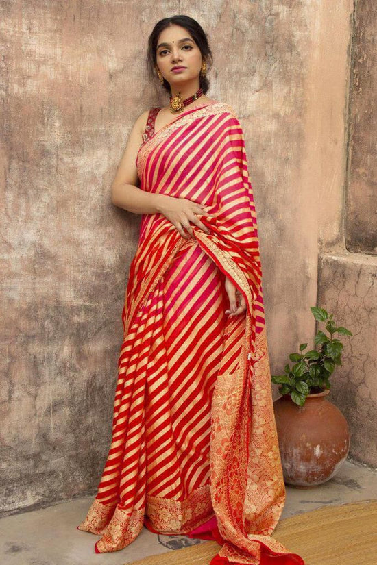 Amrah Wholesale Soft Silk 1067 Lichi Silk Jacquard Saree