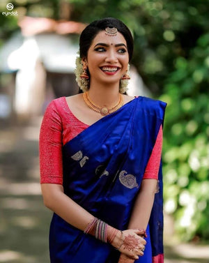Amrah Wholesale Soft Silk 2053 Soft Lichi Silk Jacquard Work Saree - Amrah Wholesale