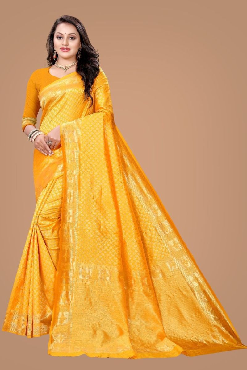 Amrah Wholesale Soft Silk 3048 Lichi Silk Jacquard Work Saree
