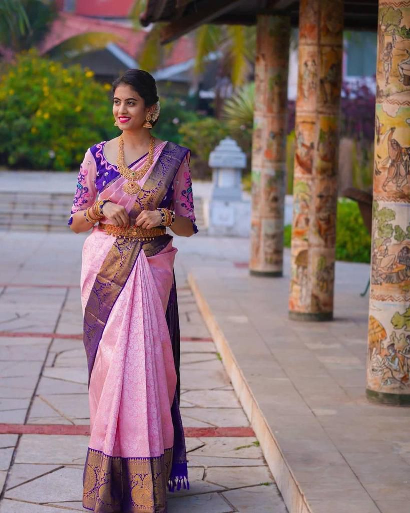 Amrah Wholesale Soft Silk 3057 Lichi Silk Saree