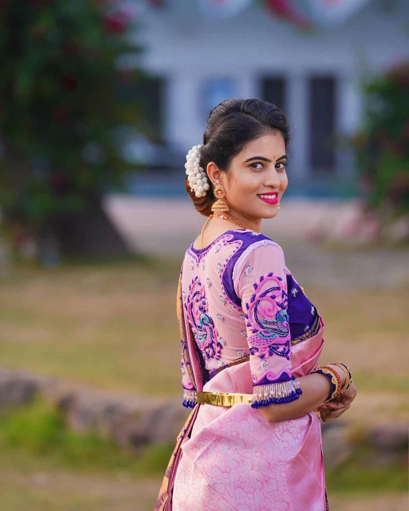 Amrah Wholesale Soft Silk 3057 Lichi Silk Saree