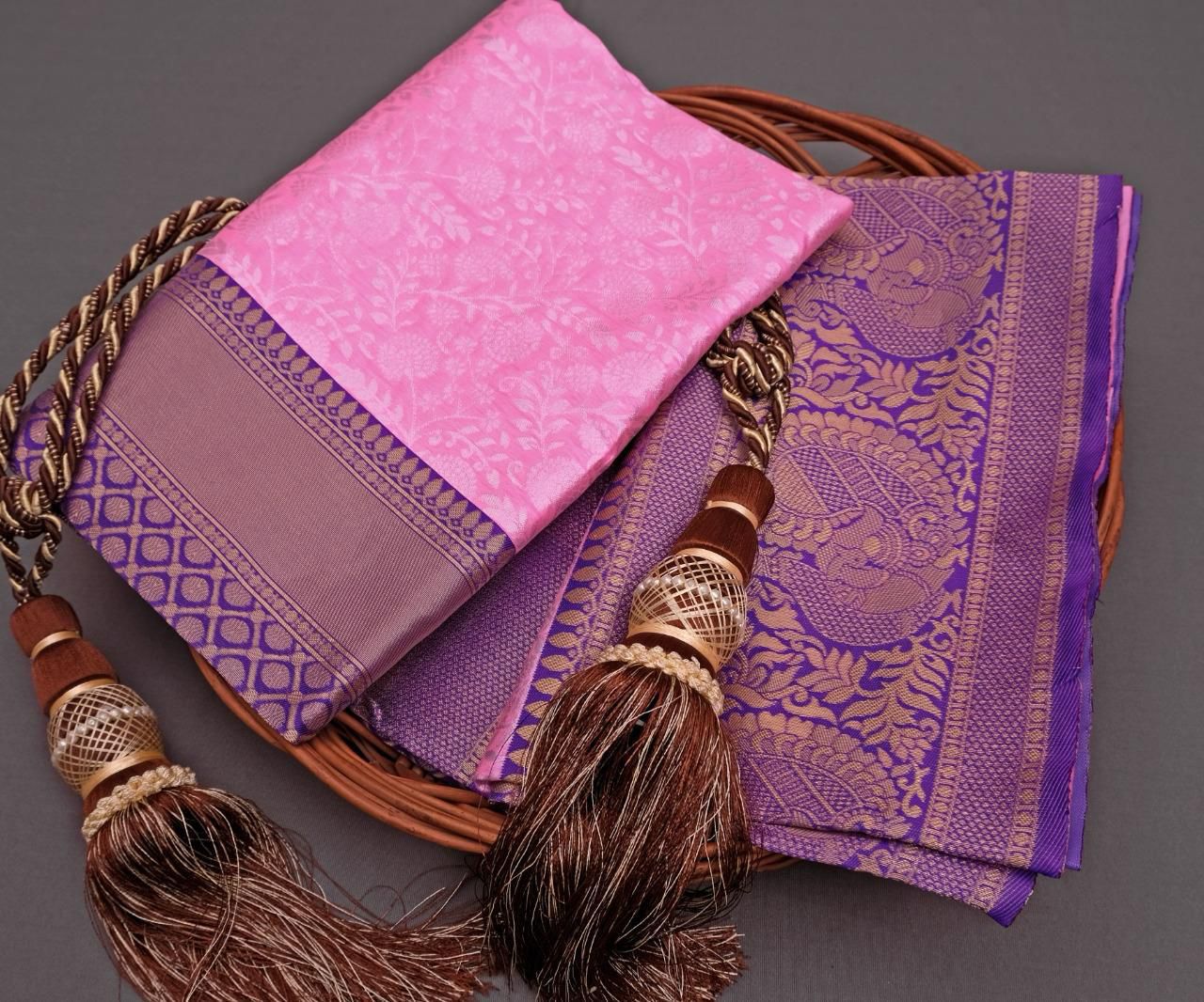 Amrah Wholesale Soft Silk 3057 Lichi Silk Saree