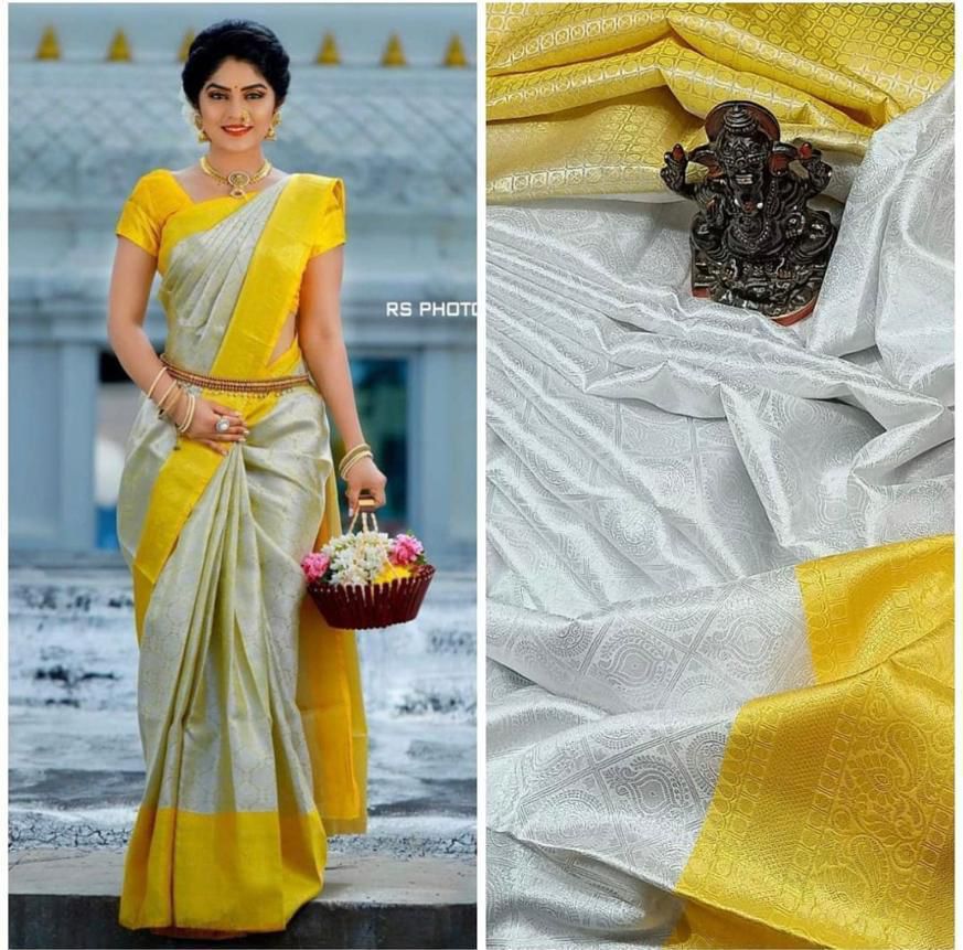 Amrah Wholesale Soft Silk 3083 Lichi Silk Jacquard Saree