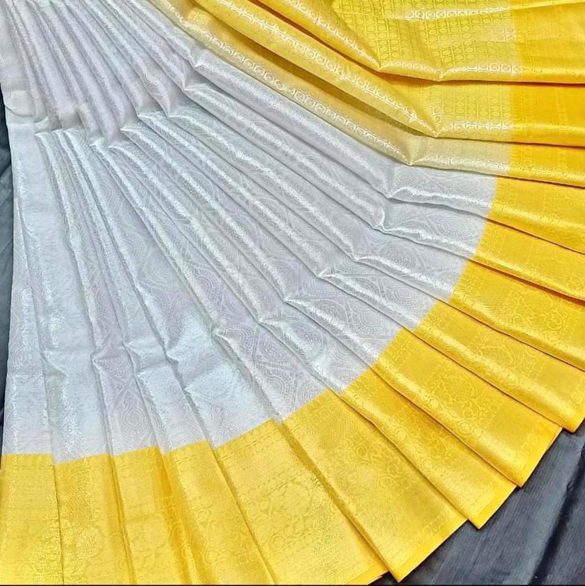 Amrah Wholesale Soft Silk 3083 Lichi Silk Jacquard Saree