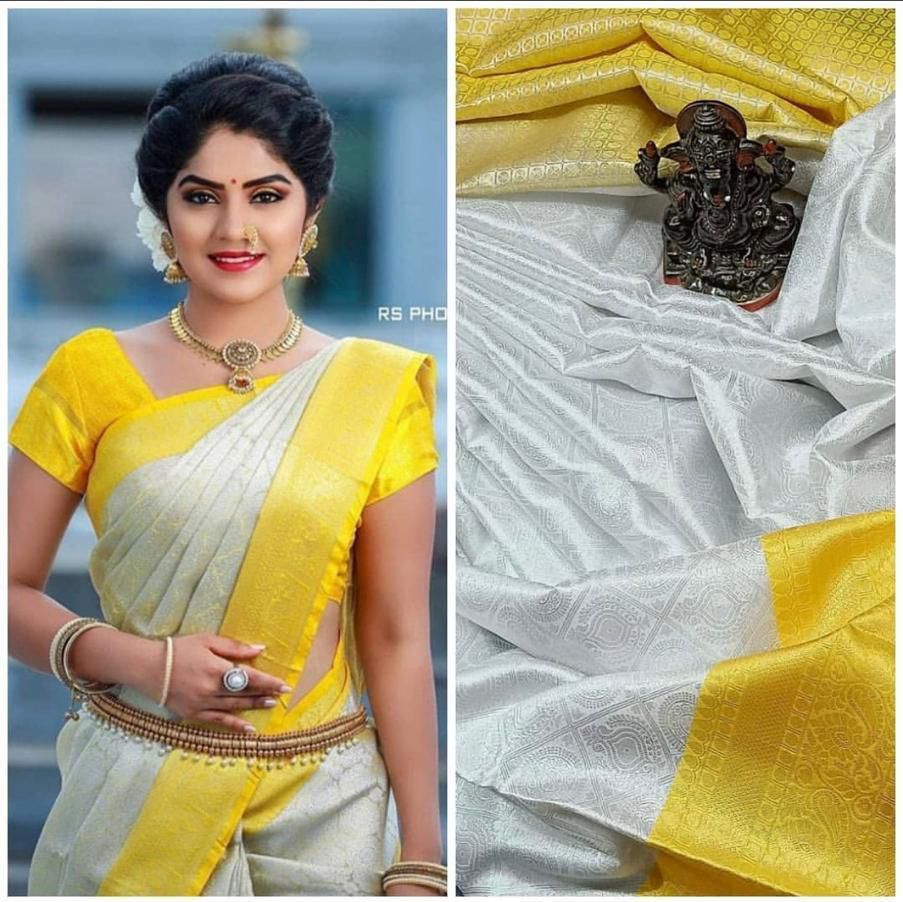 Amrah Wholesale Soft Silk 3083 Lichi Silk Jacquard Saree